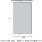 RYB HOME Detachable Sheer Outdoor Curtains White Privacy Sheer Drapes Extra - Image 9