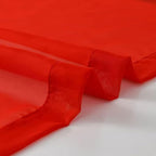 SpaceDresser Sheer Red Curtains 4 Panels Rod Pocket Semi-Sheer Curtain 108 - Image 6