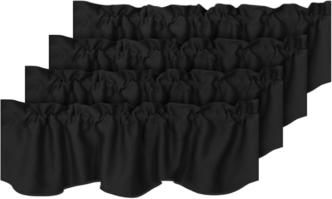 H.VERSAILTEX 4 Panels Blackout Curtain Valances by HVERSAILTEX