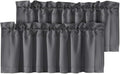 H.VERSAILTEX Blackout Valances for Windows, Short Window Valance Curtains for by HVERSAILTEX
