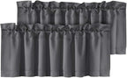 H.VERSAILTEX Blackout Valances for Windows, Short Window Valance Curtains for by HVERSAILTEX