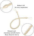 BEL AVENIR Curtain Ropes Tiebacks Tie-Backs, Curtain Handmade Holdbacks - Image 2