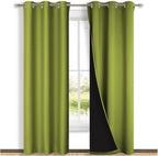 NICETOWN Blackout Curtains 84 inches Long, 2 Pieces, Fresh Green, Full Light by NICETOWN