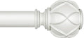 KAMANINA 1 Inch Extra Long Curtain Rod 140 to 195 Inches White Heavy Duty by KAMANINA