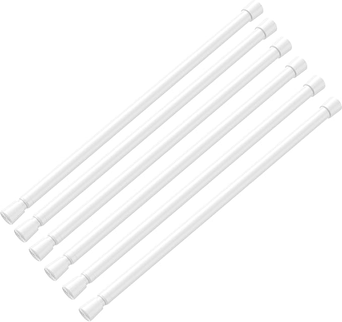 AIZESI Spring Tension Rods Adjustable Tension Curtain Rod Small Tension Rod No by AIZESITENSIONROD