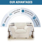 H.VERSAILTEX Rich Velvet Stretch 2 Piece Chair Cover Chair Slipcover Sofa Cover - Image 7