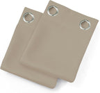 LEMOMO Blackout Curtains 52 x 84 inches Long Khaki Curtains Set of 2 Panels - Image 9
