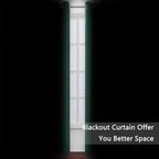 LEMOMO Blackout Curtains 52 x 90 Inch Long Dark Green Curtains Set of 2 Panels - Image 3