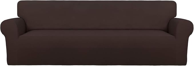 PureFit Super Stretch 4 Seater Sofa Slipcover – Spandex Non Slip Soft Couch by PureFit
