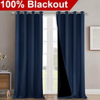 NICETOWN 100% Blackout Curtain Set, Thermal Insulated & Energy Efficiency - Image 2