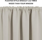 RYB HOME Privacy Bathroom Window Curtains, Short Thermal Insulated Heat - Image 3