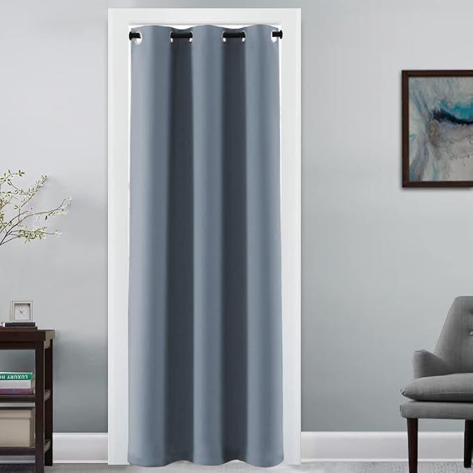 H.VERSAILTEX Doorway Curtain Blackout Closet Door Curtain Room Divider Window by HVERSAILTEX