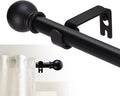 GXOACKJ Curtain Rods for windows 48 to 84-93 inch, 5/8 inch Decorative Matte by GXOACKJ