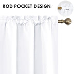 DWCN White Curtains for Living Room Thermal Insulated, 50% Light Blocking - Image 4
