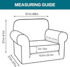 Turquoize 2 Piece Chair Covers Chair Slipcovers - Image 2