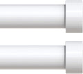 VOIIY 2 Pack Curtain Rods for Windows 18 to 42 Inch, Modern Adjustable Heavy by VOIIYCurtainRods