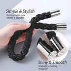 NICEEC 4 Pack Strong Magnetic Curtain Tiebacks Modern Simple Style Drape Tie - Image 3