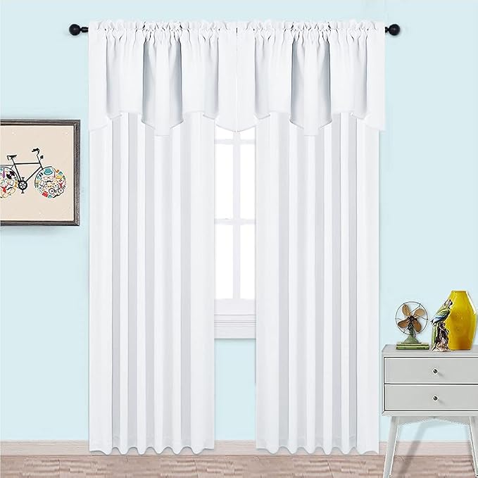 NICETOWN Window Valance for Bedroom, Energy Saving Home Fashion Rod Pocket - Image 3
