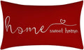 MFGNEH Home Sweet Home Quotes Farmhouse Pillow Covers, 12x20 Inch, Decorative by MFGNEH