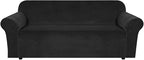 H.VERSAILTEX Stretch Velvet Sofa Covers Large Couch Covers Sofa Slipcovers by HVERSAILTEX