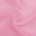 SpaceDresser Sheer Light Pink Curtains 4 Panels Rod Pocket Semi-Sheer Curtain - Image 6