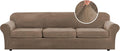 H.VERSAILTEX Modern Velvet Plush 4 Piece High Stretch Sofa Slipcover Furniture by HVERSAILTEX