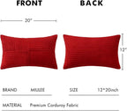 MIULEE Christmas Red Decorative Lumbar Throw Pillow Covers 12x20 Inch - Image 6