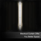 LEMOMO Blackout Curtains 66 x 72 Inch Long Beige Curtains Set of 2 Panels Room - Image 3