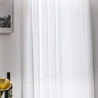MIULEE 2 Panels Solid Color Sheer Window Curtains Elegant Window Voile - Image 5