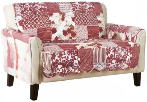 Great Bay Home Reversible Patchwork Loveseat Cover - Image 5