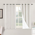 H.VERSAILTEX Primitive Linen Curtains 100% Blackout Curtain Drapes Burlap by HVERSAILTEX