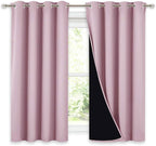 NICETOWN Room Warming Curtains, 100% Blackout Curtains 54 inches Long, 2 Thick by NICETOWN