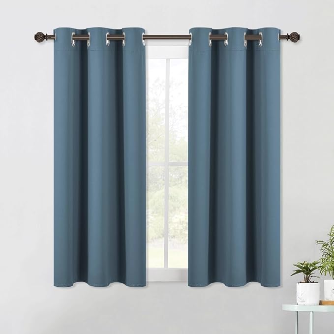 NICETOWN Blackout Window Curtains 60 inch Length 2 Panels, 34 x 60 Inch by NICETOWN