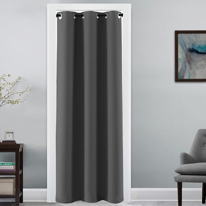 H.VERSAILTEX Doorway Curtain Blackout Closet Door Curtain Room Divider Window by HVERSAILTEX