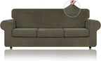 WEERRW 4 Pieces Velvet High Stretch Couch Covers by WEERRW