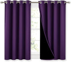 NICETOWN Kitchen Full Blackout Curtain Panels, Super Thick and Soft Insulated by NICETOWN