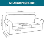 Turquoize 4 Piece Couch Covers for 3 Cushion Couch Sofa Pet Friendly Stretch - Image 2