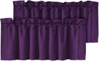 H.VERSAILTEX Blackout Valances for Windows, Kitchen Window Valance Curtains for by HVERSAILTEX