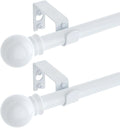 GXOACKJ 2 Pack White Curtain Rods by GXOACKJ