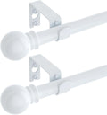 GXOACKJ 2 Pack White Curtain Rods by GXOACKJ