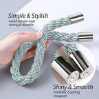 NICEEC 2 Pack Strong Magnetic Curtain Tiebacks Modern Simple Style Drape Tie - Image 3