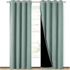 NICETOWN 100% Blackout Curtains 84 inches Long, Seafoam Green, 52 inches Wide by NICETOWN