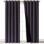 NICETOWN 100% Blackout Window Curtain Panels, 2 Pieces, Cold and Full Light - Image 2