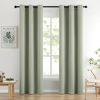 MIULEE 90" Long Room Darkening Curtains Thermal Insulated Drapes Solid Window by MIULEE