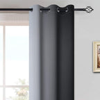 Yakamok Light Blocking Ombre Curtains, Room Darkening Grommet Window Drapes - Image 3