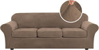H.VERSAILTEX High Stretch Sofa Slipcover 4 Piece Cover Velvet Furniture by HVERSAILTEX