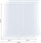 Sheer Backdrop Curtains White Tulle Backdrop Curtain - Image 6