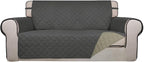 PureFit Reversible Quilted Sofa Cover, Water Resistant Slipcover Furniture by PureFit