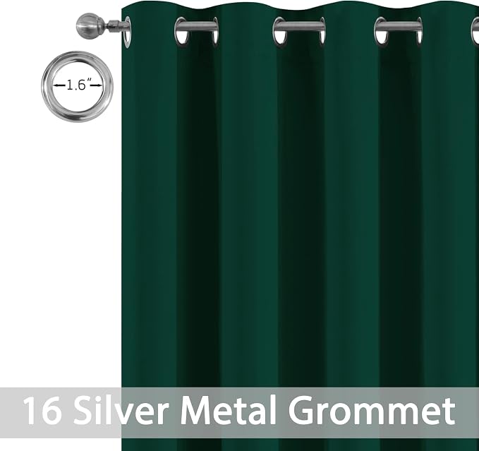 Yakamok Blackout Extra Wide Thermal Insulated Curtains, Total Shade Patio Door - Image 4