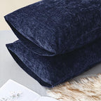 CaliTime Throw Pillow Covers Decorative 20 X 26 Inches Pack of 2 Cozy Chenille - Image 4